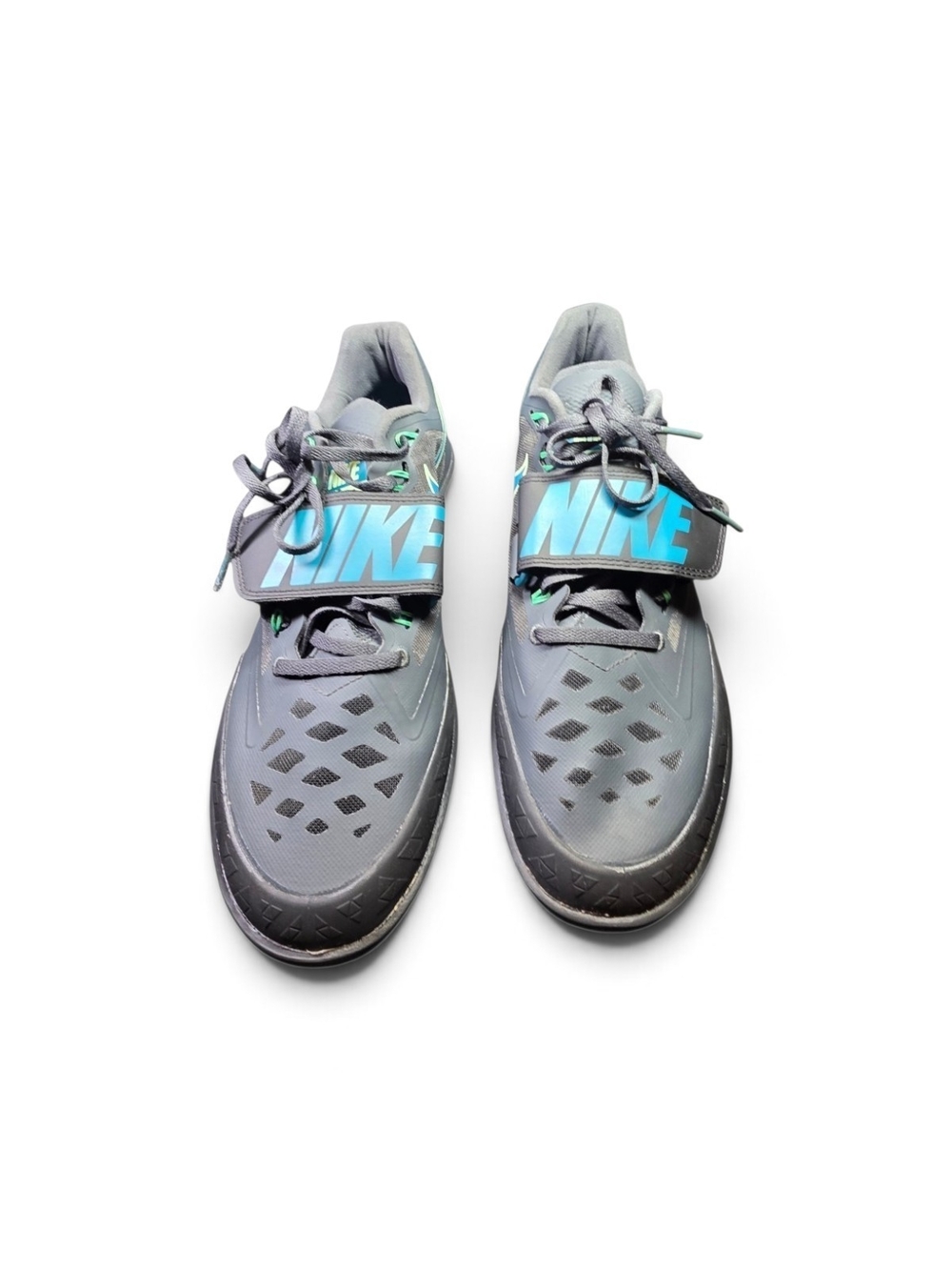 Nike Zoom Rotational 6 Track & Field Throwing Shoes Gray Teal Men's Size 11.5